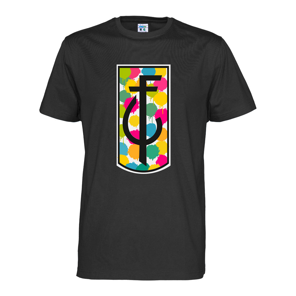 Faijaclub T-paita | musta | värillisellä logolla